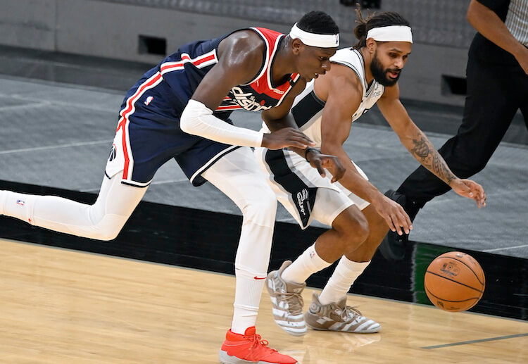 NBA 华盛顿奇才的邦加跑位