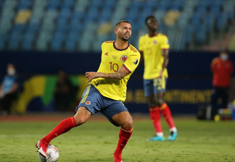 Colombia’s Edwin Cardona aims to score against Copa America Group B leaders Brazil