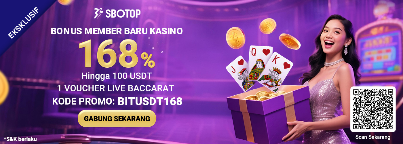 168% Bonus Member Baru USDT SBO Live Casino
