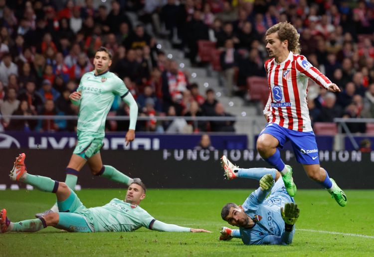 Antoine Griezmann scored twice as Atletico Madrid claimed a 3-1 win over Levante in La Liga