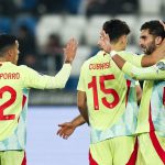 世界杯预选赛 奥亚萨瓦尔在西班牙4比0击败格鲁吉亚的比赛中独中两元。