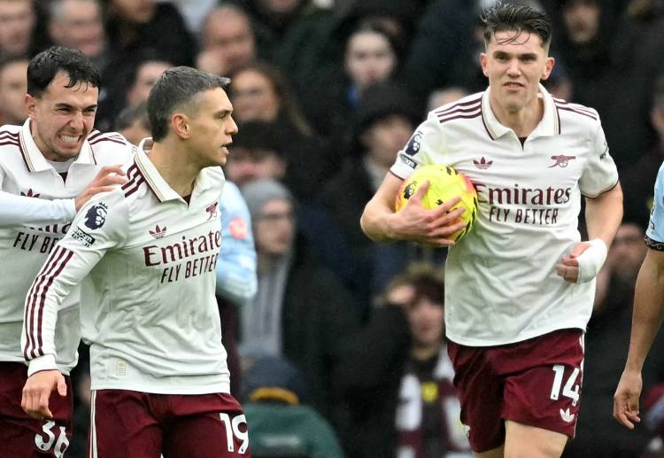 英超联赛 尽管特罗萨德在第52分钟为阿森纳扳平比分，但“枪手”最终仍在补时遭维拉绝杀