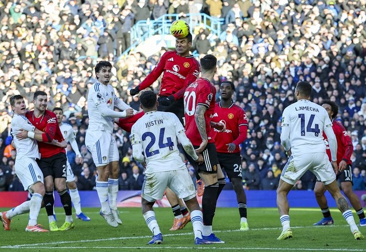 英超联赛 曼联在客场以1比1与升班马利兹联战平，未能结束两轮不胜的颓势。